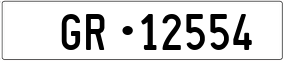 Truck License Plate